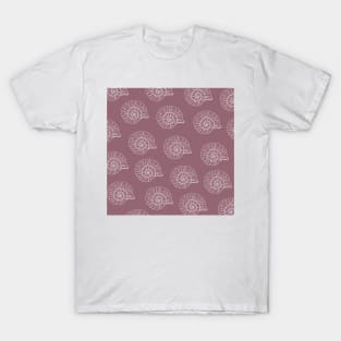 shark eye shell aloha print pattern T-Shirt